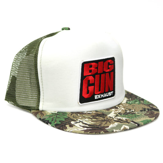 Big Gun Exhaust Gear - Camo / White Snapback Logo Hat