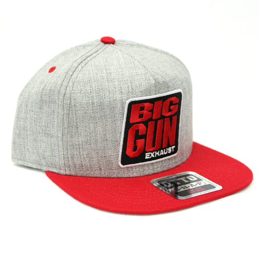Big Gun Exhaust Gear - Heather Grey / Red Snapback Logo Hat