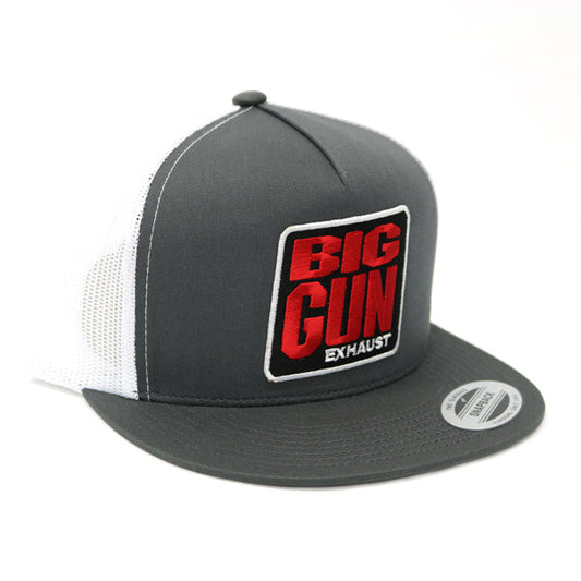 Big Gun Exhaust Gear - Grey / White Snapback Logo Hat