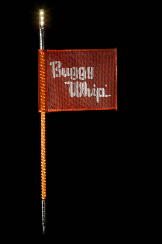 Buggy Whip® Orange LED Whips with Lighted Top Option
