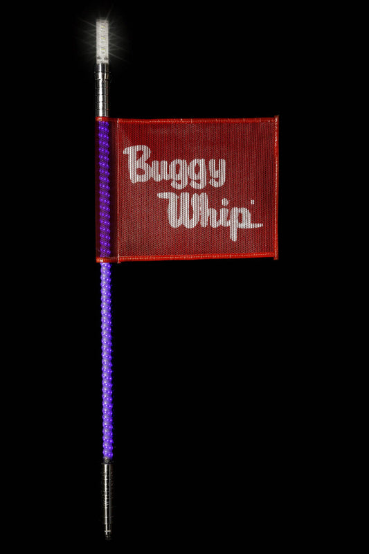 Buggy Whip® Purple LED Whips with Lighted Top Option