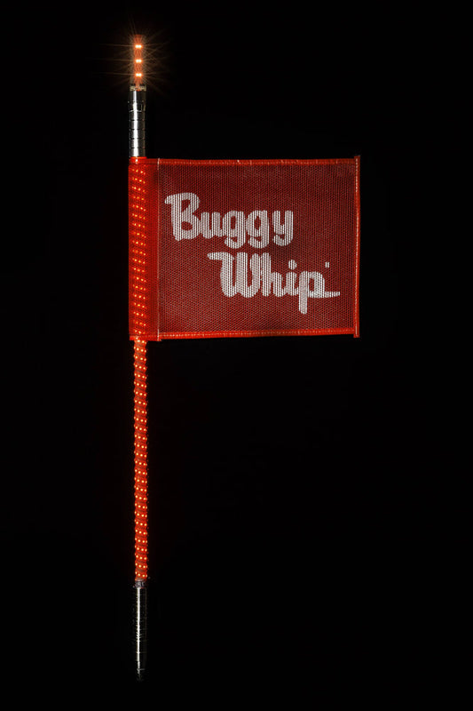 Buggy Whip® Red LED Whips with Lighted Top Option