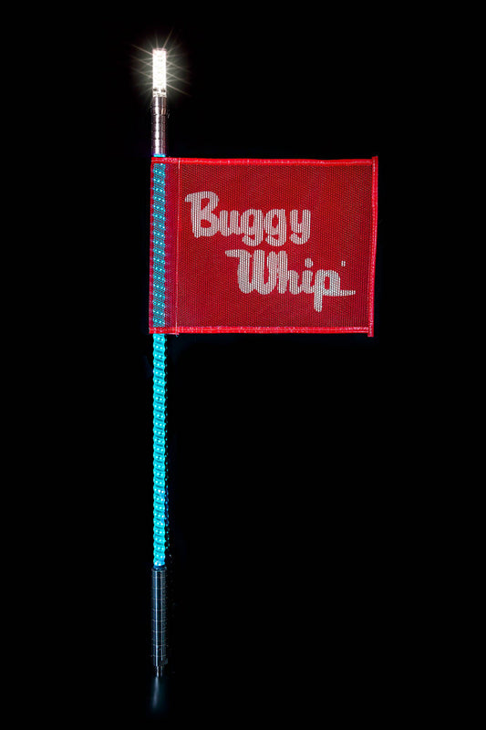Buggy Whip® Teal LED Whips with Lighted Top Option